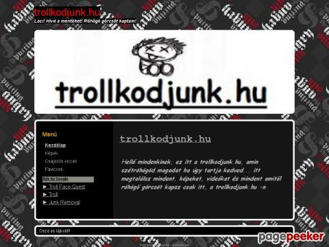 Trollkodjunk - főoldal