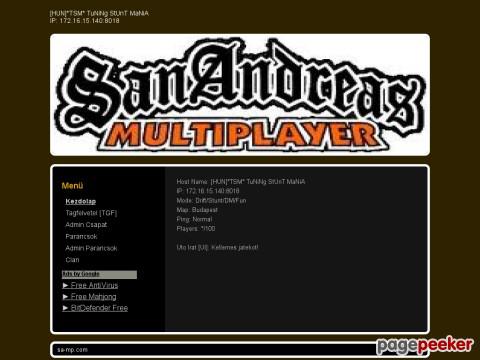 Tsmszerver - [HUN]*TSM* TuNiNg StUnT MaNiA 0.3c/0.3d
