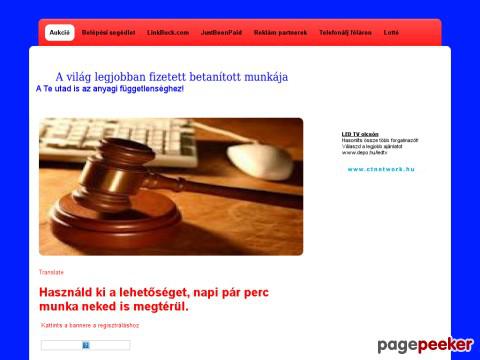 Ujaukcio - Aukcio, regisztrálj, munkatársnak
