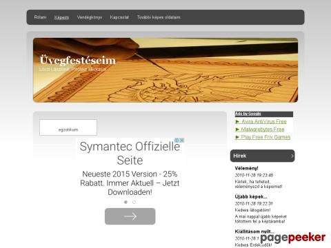 Uvegfesteskeptar - Lóczi Lászlóné, Vastag Piroska bemutatkozás