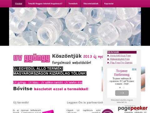 Uvgyongy - UV fényre színváltó termékek: UV gyöngy, UV  ...