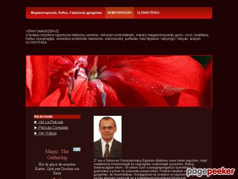 Vernyomasszerviz - DR Takáts Béla