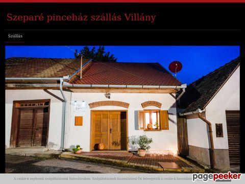 Villany-szallas - Szállás Villány Szeparé egyedi pinceház