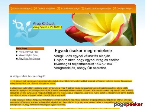 Viragkoteszet - szerelem
