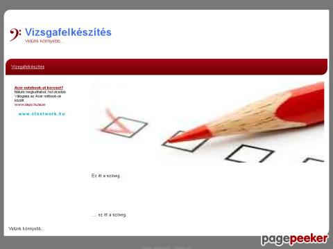 Vizsgafelkeszites - vizsgafelkészítés