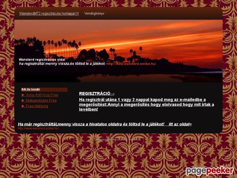 Wansterd2 - Wansterd-regisztráció