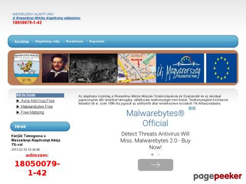 Wesselenyialapitvany - wesseényi alapítvány