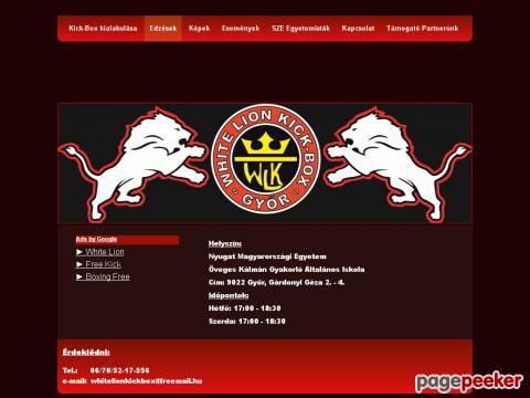 Whitelionkickbox - Kick-Box, Győr