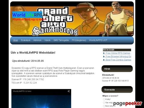 Worldliferpg - Kezdőlap