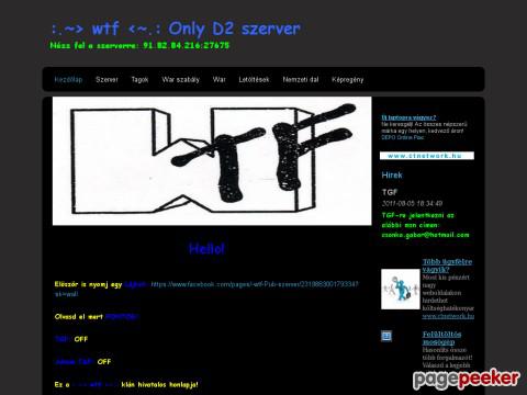 Wtf - :.~> wtf <~.: Only D2 szerver