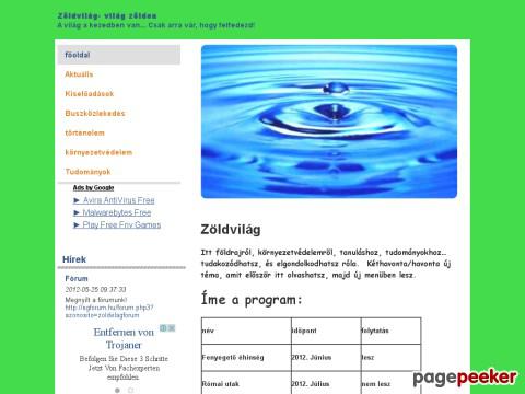 Zoldvilag - okos vilá-ahol többet fogsz tudni
