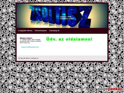Zsoltisz - Kezdőoldal